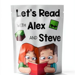 Minecraft Decodable Series for Kids, Book 2: Let's Read With Alex and-0