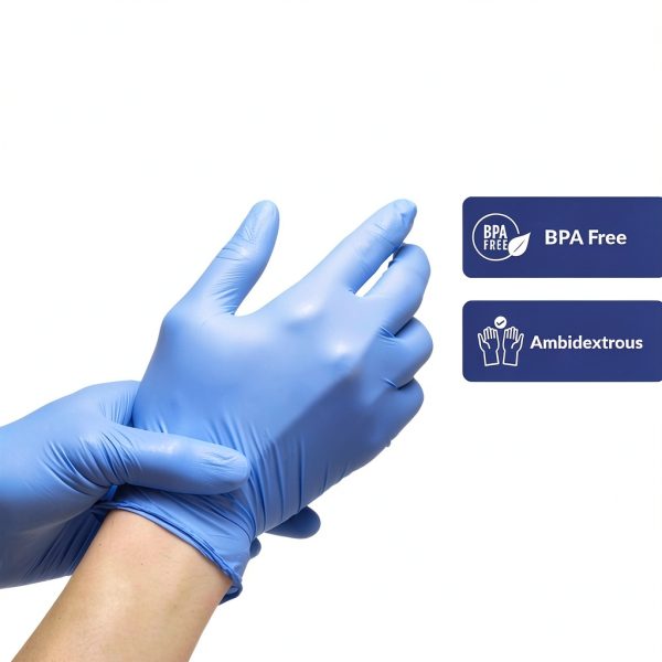Klex Nitrile Exam Gloves Medical Grade Powder Free Lavender Unisex-1