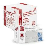 Blue Nitrile Exam Gloves INTCO NGPF 7004 XL Latex-Free Powder-Free-0