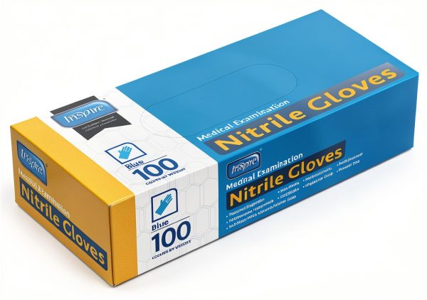 Inspire Nitrile Exam Gloves - Original Quality Cobalt Blue Gloves-7