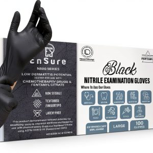 Saf-Care Ensure Nitrile Exam Gloves Powder-Free Latex-Free 5 Mil Pack-0