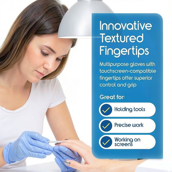 Inspire Nitrile Exam Gloves - Original Quality Cobalt Blue Gloves-5