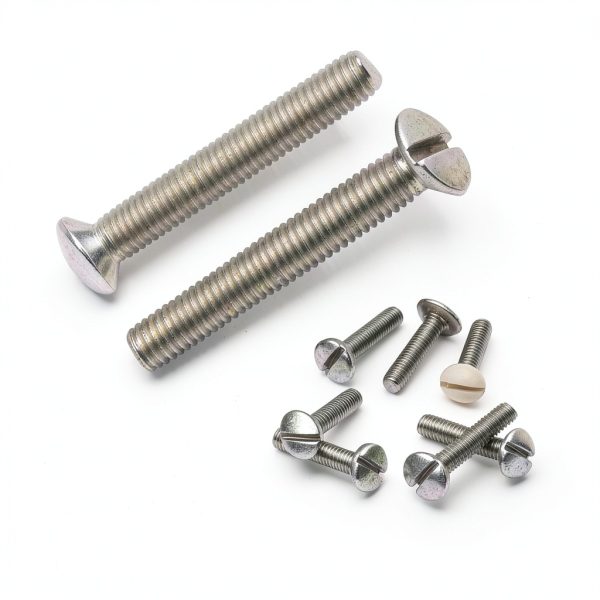 50 Pcs 3/4 Inch Long 6-32 Thread White Wall Plate Screws Outlet Cover Screws Switch Cover Screws Replacement Wall Plate Screws Electrical Screws-0
