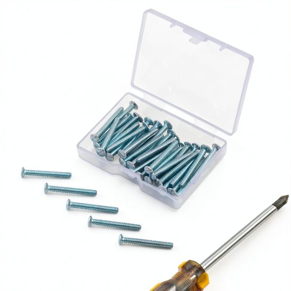40 Pcs Stainless Steel Wall Plate Screws - 1.2'' Long Outlet & Switch Plate Screws-4