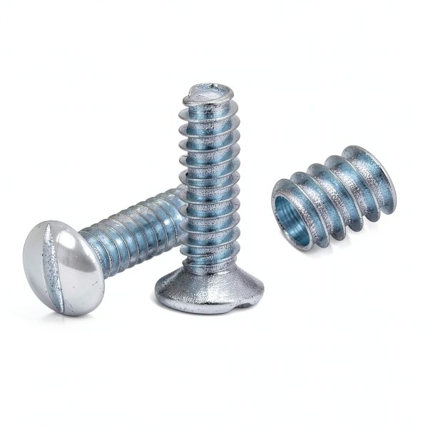 uxcell 100Pcs Wall Plate Screws, 9/16" Long 6-32 Thread Outlet Screws White Oval Head Milled Slot Panel Switch Plate Screws for Wall Light Electrical Cover Panel Replacement-2