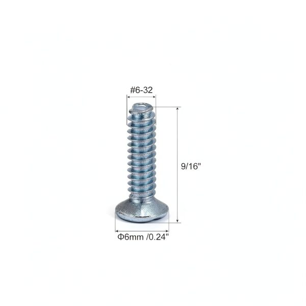 uxcell 100Pcs Wall Plate Screws, 9/16" Long 6-32 Thread Outlet Screws White Oval Head Milled Slot Panel Switch Plate Screws for Wall Light Electrical Cover Panel Replacement-1
