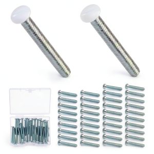 40 Pcs Stainless Steel Wall Plate Screws - 1.2'' Long Outlet & Switch Plate Screws-0