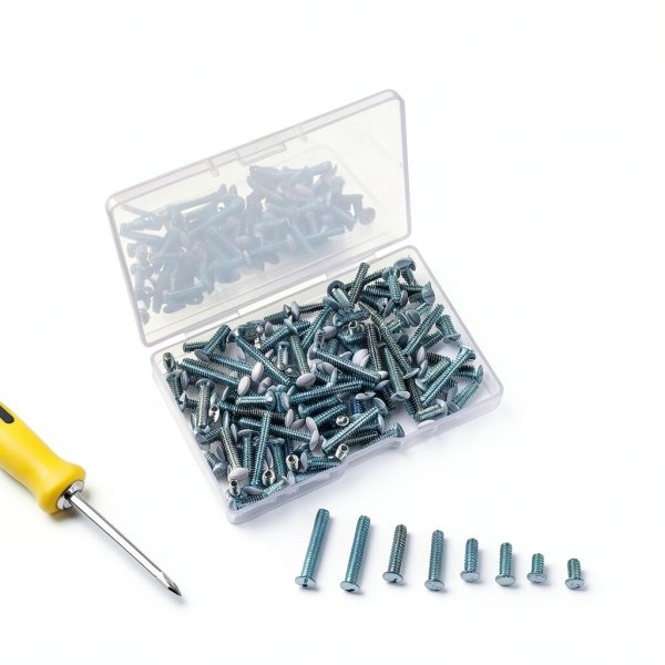 120PCS White Wall Plate Screws 6-32 Thread for Light Switch Panels 5-2
