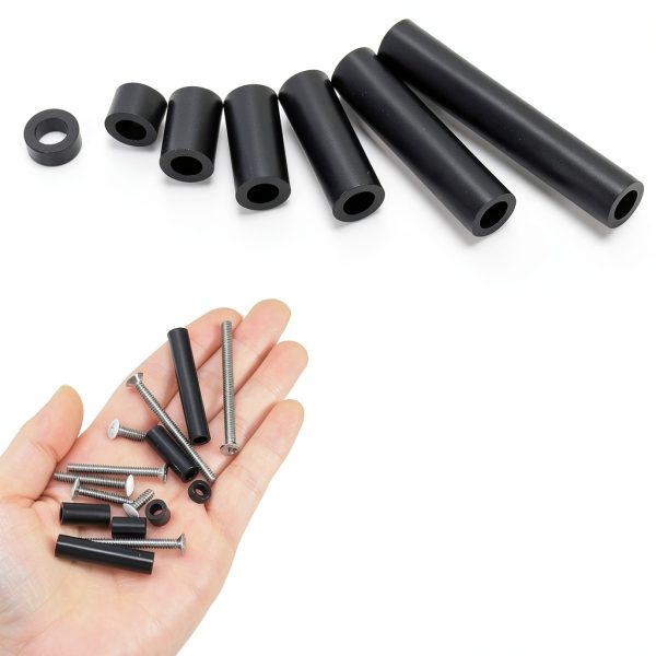 Glarks 385pcs White Wall Plate Screw Set with Nylon Spacer for-3